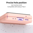 For Samsung Galaxy Z Flip4 Skin Feel Macaron Three-piece Set Phone Case(Pink)