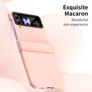 For Samsung Galaxy Z Flip4 Skin Feel Macaron Three-piece Set Phone Case(Pink)