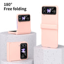 For Samsung Galaxy Z Flip4 Skin Feel Macaron Three-piece Set Phone Case(Pink)