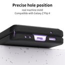 For Samsung Galaxy Z Flip4 Skin Feel Macaron Three-piece Set Phone Case(Black)