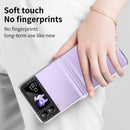 For Samsung Galaxy Z Flip4 Skin Feel Macaron Three-piece Set Phone Case(Transparent)