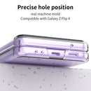 For Samsung Galaxy Z Flip4 Skin Feel Macaron Three-piece Set Phone Case(Transparent)