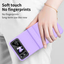 For Samsung Galaxy Z Flip4 Skin Feel Macaron Three-piece Set Phone Case(Purple)