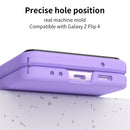For Samsung Galaxy Z Flip4 Skin Feel Macaron Three-piece Set Phone Case(Purple)