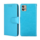 For Motorola Moto G32 4G Crystal Texture Leather Phone Case(Sky Blue)
