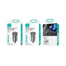 USAMS US-CC164 C32 30W Transparent Dual Port Mini Car Charger(Black)