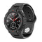For Amazfit T-Rex / T-Rex Pro / Ares Silicone Reverse Buckle Watch Band(Black)