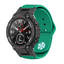 For Amazfit T-Rex / T-Rex Pro / Ares Silicone Reverse Buckle Watch Band(Army Green)