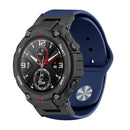 For Amazfit T-Rex / T-Rex Pro / Ares Silicone Reverse Buckle Watch Band(Midnight Blue)