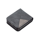 For Samsung Galaxy Z Flip4 Rhombus Texture Leather Phone Case(Black)