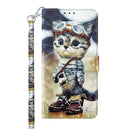 For Nokia G11 / G21 3D Painted Leather Phone Case(Naughty Cat)