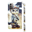 For Nokia G11 / G21 3D Painted Leather Phone Case(Naughty Cat)