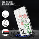 For Nokia G11 / G21 3D Painted Leather Phone Case(Couple Rose)