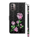 For Nokia G11 / G21 3D Painted Leather Phone Case(Rose)