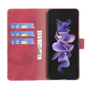 For Samsung Galaxy Z Fold4 BF05 Magnetic Buckle Rhombus Texture Leather Phone Case(Red)