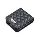 For Samsung Galaxy Z Flip4 Elegant Rhombic Texture PU Phone Case(Black)