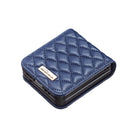 For Samsung Galaxy Z Flip4 Elegant Rhombic Texture PU Phone Case(Blue)