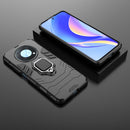 For Huawei nova Y90/Enjoy 50 Pro Shockproof PC + TPU Protective Case with Magnetic Ring Holder(Black)