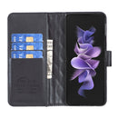 For Samsung Galaxy Z Fold4 Diamond Lattice Wallet Leather Flip Phone Case(Black)