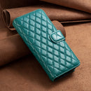 For Samsung Galaxy Z Fold4 Diamond Lattice Wallet Leather Flip Phone Case(Green)
