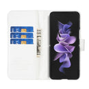 For Samsung Galaxy Z Fold4 Diamond Lattice Wallet Leather Flip Phone Case(White)