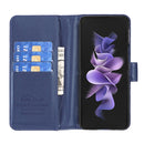 For Samsung Galaxy Z Fold4 Diamond Lattice Wallet Leather Flip Phone Case(Blue)