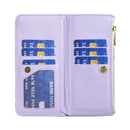 For Samsung Galaxy Z Fold4 Diamond Lattice Zipper Wallet Leather Flip Phone Case(Purple)