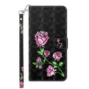For Motorola Moto G32 5G 3D Painted Leather Phone Case(Rose)