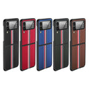 For Samsung Galaxy Z Flip4 Twill PC+ TPU Shockproof Phone Case(Green)