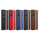 For Samsung Galaxy Z Fold4 Twill PC+ TPU Shockproof Phone Case(Black)