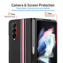 For Samsung Galaxy Z Fold4 Twill PC+ TPU Shockproof Phone Case(Black)