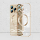 Whorl Electroplated MagSafe Magnetic Phone Case For iPhone 13 Pro Max(Gold)