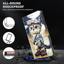 For Samsung Galaxy M13 4G / A23 / M23 5G 3D Painted Leather Phone Case(Naughty Cat)