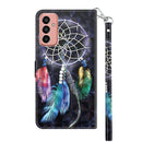 For Samsung Galaxy M13 4G / A23 / M23 5G 3D Painted Leather Phone Case(Colorful Dreamcatcher)
