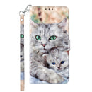 For Samsung Galaxy M13 4G / A23 / M23 5G 3D Painted Leather Phone Case(Two Loving Cats)