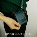 For Samsung Galaxy Z Flip4 Embossed Leather Folded Phone Case with Strap(Dark Green)