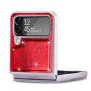 For Samsung Galaxy Z Flip4 Laser Skin PC Phone Case (Red)