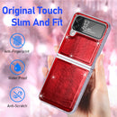 For Samsung Galaxy Z Flip4 Laser Skin PC Phone Case (Red)