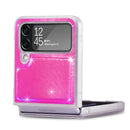 For Samsung Galaxy Z Flip4 Laser Skin PC Phone Case (Pink)