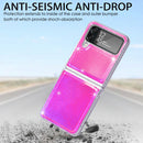 For Samsung Galaxy Z Flip4 Laser Skin PC Phone Case (Pink)
