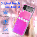 For Samsung Galaxy Z Flip4 Laser Skin PC Phone Case (Pink)