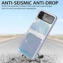 For Samsung Galaxy Z Flip4 Laser Skin PC Phone Case (White)