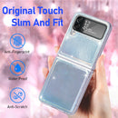 For Samsung Galaxy Z Flip4 Laser Skin PC Phone Case (White)