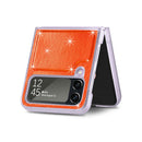 For Samsung Galaxy Z Flip4 Laser Skin PC Phone Case (Orange)