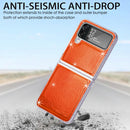 For Samsung Galaxy Z Flip4 Laser Skin PC Phone Case (Orange)