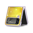 For Samsung Galaxy Z Flip4 Laser Skin PC Phone Case (Gold)
