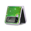 For Samsung Galaxy Z Flip4 Laser Skin PC Phone Case (Green)