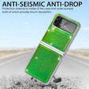 For Samsung Galaxy Z Flip4 Laser Skin PC Phone Case (Green)