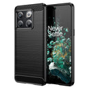 For OnePlus 10T Brushed Texture Carbon Fiber TPU Phone Case (Black)