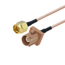 20cm Antenna Extension RG316 Coaxial Cable(SMA Male to Fakra F Male)